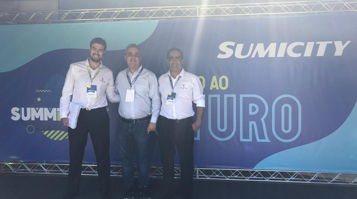 A equipe da VoIP Group no evento 2019 da Sumicity Telecom no Rio de Janeiro
