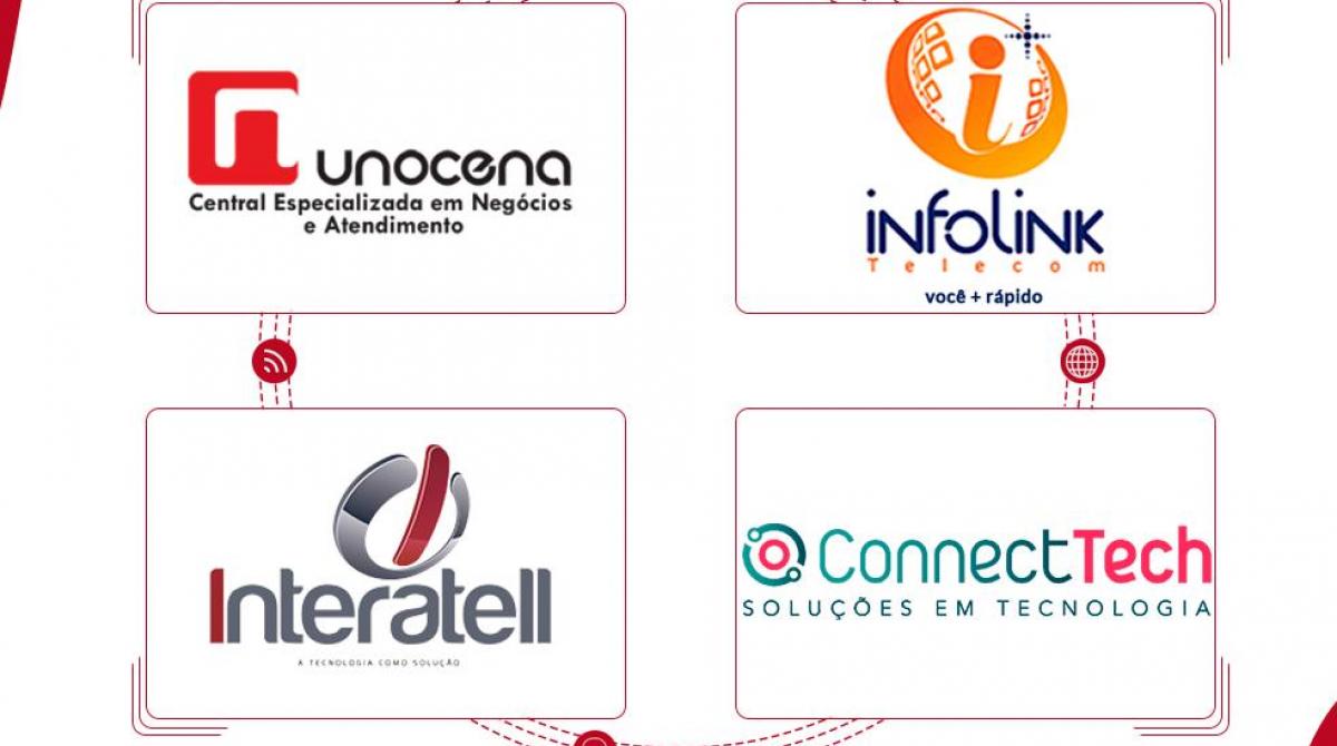 Boas vindas! aos novos clientes: Unocena (Call Center), Infolink Telecom (ISO com Lic. STFC de Ceara), Interatell (integrador de TI) e Connect-Tech (integrador de TI)