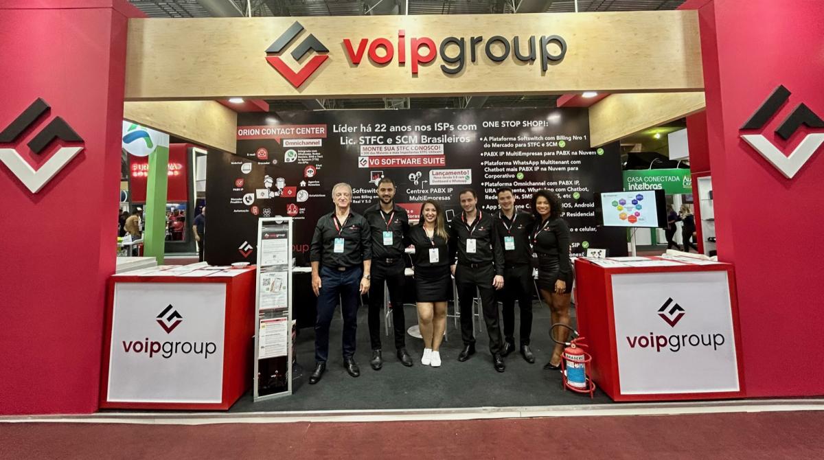 Veja o Stand da VoIP Group no evento Nacional ExpoISP 2023, Olinda (PE)