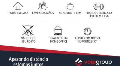 VoIP Group com Suporte e Comercial em home office a sua disposição