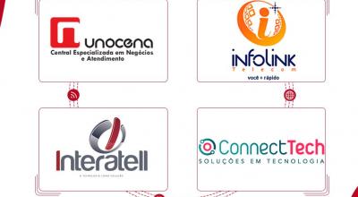 Boas vindas! aos novos clientes: Unocena (Call Center), Infolink Telecom (ISO com Lic. STFC de Ceara), Interatell (integrador de TI) e Connect-Tech (integrador de TI)